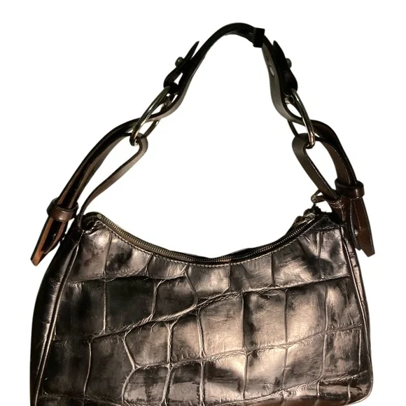 Dooney & Bourke croc Shoulder Bag - Picture 2 of 8
